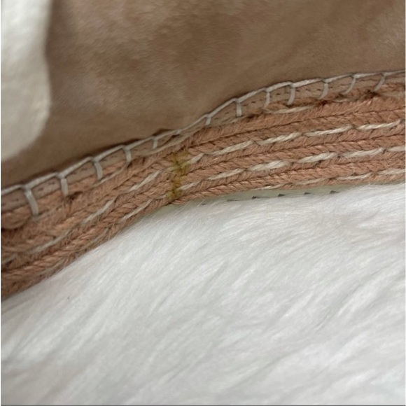 Joie Dabna Suede Platform Espadrille Sneaker Size 39 Blush Pink Low Top - Picture 6 of 10